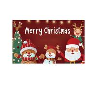 Grande Striscione Natalizio da Giardino Pupazzo di Neve Babbo Natale Poliestere
