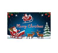 Grande Striscione Natalizio da Giardino Pupazzo di Neve Babbo Natale Poliestere