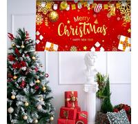 Grande striscione natalizio per porta del garage, decorazioni di buon Natale,