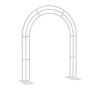 Grande supporto for arco nuziale bianco a 3 strati con sfondo da giardino a palloncino, supporto for pergolato in metallo per laurea, matrimonio, compleanno, festa
