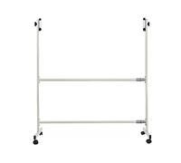 Grande supporto per lavagna bianca a proiezione mobile su entrambi i lati, altezza e angolo regolabili, supporto magnetico cancellabile a secco, per 90 x 120 cm, perfetto per scuola, ufficio, uso