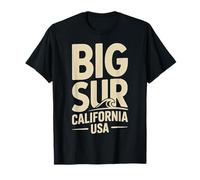 Grande Sur California Bold Vintage Viaggio Souvenir Maglietta