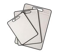Grande Tagliere In Plastica,Tagliere Antiscivolo Da Cucina, Facile Da Pulire,Dotato Di Un'area Di Macinazione,Manici Facili Da Impugnare,Ideale For Tagliare Carne(Three-piece set)