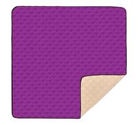Grande tappetino antiscivolo per la palestra e le attività del pavimento, comodo tappetino da palestra per bambini, 50 x 50 cm, rosso scuro viola