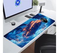 Grande Tappetino per il Mouse da Gioco Anime Sky Trains Tappetino Mouse XXL 1200x600x3 mm Grandi Tappetino di Protezione Scrivania Tappetini per Tastiera Esteso Allargato per Ufficio e Gaming