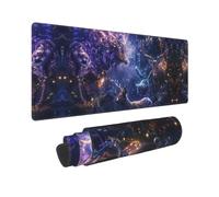 Grande tappetino per mouse da gaming, con base in gomma, con bordi cuciti, tappetino per mouse per laptop, tastiera PC, tappetino per mouse per lavoro, gioco e ufficio, 30,5 x 80,5 cm