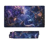 Grande tappetino per mouse da gaming, con base in gomma e bordi cuciti, tappetino per mouse per computer portatile, tastiera PC, tappetino per mouse per lavoro, gioco, ufficio, 40,6 x 74,9 cm