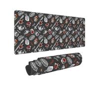 Grande tappetino per mouse da gaming, con base in gomma giapponese sushi hashi, tappetino da scrivania con bordi cuciti, tappetino per mouse per laptop, tastiera PC, tappetino per mouse per lavoro