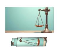 Grande tappetino per mouse da gaming, con stampa classica di scale di bronzo, base in gomma, tappetino da scrivania con bordi cuciti, tappetino per mouse per laptop, tastiera PC, tappetino per mouse