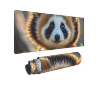 Grande tappetino per mouse da gioco, 30,5 x 80 cm, esteso, XXL, con bordi cuciti, antiscivolo, lungo tappetino da scrivania con simpatico animale, per tastiera, casa, ufficio, gioco e lavoro