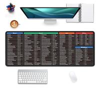 Grande tappetino per mouse da gioco esteso con Word Excel Office Software Excel Scorciatoie PPT Windows, bordi cuciti, base in gomma antiscivolo impermeabile, tappetino per mouse per scrivania da