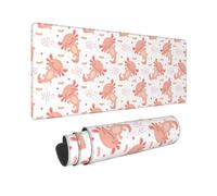 Grande tappetino per mouse da gioco, Kawaii Axolotl, simpatico tappetino per tastiera del computer, tappetino antiscivolo opaco per scrivania, tappetino per mouse per ufficio e casa, accessori da