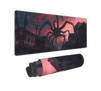 Grande tappetino per mouse da gioco, motivo: mostro gigante sopra la città, base in gomma, tappetino da scrivania con bordi cuciti, tappetino per mouse per laptop, tastiera PC, tappetino per mouse per