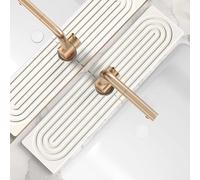 Grande tappetino per rubinetto per lavello della cucina, tappetino per asciugatura in pietra per bancone della cucina, vassoio in diatomite ad asciugatura rapida, super assorbente, decorazione