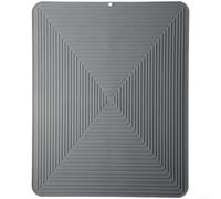 Grande tappetino scolapiatti in silicone, 3 pezzi, 40 x 50 cm, ispessito | Struttura spessa, resiste al calore fino a 230 °C, protezione robusta, confezione da 3 pezzi, essenziale per la cucina