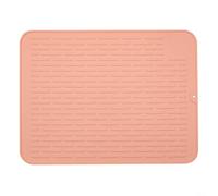 Grande tappetino scolapiatti in silicone, 40 x 30 cm, antiscivolo, resistente al calore, per lavello e piano di lavoro della cucina, facile da pulire e salvaspazio, pieghevole, come ripiano per