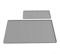 Grande tappetino scolapiatti in silicone, 60 x 40 cm, resistente al calore, antiscivolo, scolapiatti per piano di lavoro, vassoio di raccolta dell'acqua ad asciugatura rapida (A)