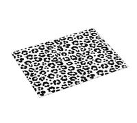 Grande tappetino scolapiatti per bancone della cucina, 45,7 x 61,7 cm, alla moda, stampa leopardata, assorbente, in microfibra, per bancone della cucina, tappetino antiscivolo con passante per