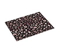 Grande tappetino scolapiatti per bancone della cucina, 45,7 x 61 cm, alla moda, con stampa leopardata, in microfibra, assorbente, con anello per appenderlo, 45,7 x 61 cm