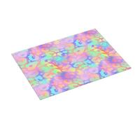 Grande tappetino scolapiatti per bancone della cucina, 45,7 x 61 cm, alla moda, stampa leopardata arcobaleno, tappetino assorbente in microfibra per bancone della cucina, tappetino antiscivolo con