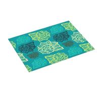 Grande tappetino scolapiatti per bancone della cucina, 45,7 x 61 cm, assorbente, colore verde conchiglia, tappetino per scolapiatti in microfibra con anello per appendere