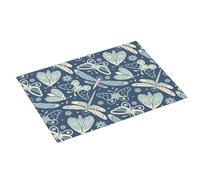 Grande tappetino scolapiatti per bancone della cucina, 45,7 x 61 cm, assorbente, con libellula, falena, farfalla, tappetino per scolapiatti in microfibra con anello per appendere