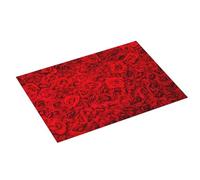 Grande tappetino scolapiatti per bancone della cucina, 45,7 x 61 cm, assorbente con rosa rossa, tappetino scolapiatti in microfibra con anello per appendere