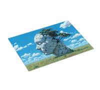 Grande tappetino scolapiatti per bancone della cucina, 45,7 x 61 cm, assorbente, con testa di terra incrinata, tappetino per scolapiatti in microfibra con anello per appendere