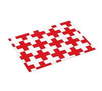 Grande tappetino scolapiatti per bancone della cucina, 45,7 x 61 cm, assorbente croce rossa, 1 tappetino scolapiatti per cucina, tappetino in microfibra con anello per appendere