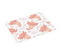 Grande tappetino scolapiatti per bancone della cucina, 45,7 x 61 cm, assorbente, kawaii axolotl, simpatico tappetino scolapiatti per cucina, tappetino in microfibra con anello per appendere