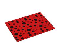 Grande tappetino scolapiatti per bancone della cucina, 45,7 x 61 cm, assorbente, motivo coccinella, tappetino per scolapiatti in microfibra con anello per appendere