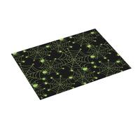 Grande tappetino scolapiatti per bancone della cucina, 45,7 x 61 cm, assorbente, motivo ragnatela di ragnatela, tappetino in microfibra con anello per appendere