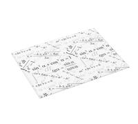 Grande tappetino scolapiatti per bancone della cucina, 45,7 x 61 cm, assorbente, stampa equazione matematica, tappetino per scolapiatti in microfibra con anello per appendere