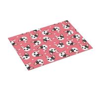 Grande tappetino scolapiatti per bancone della cucina, 45,7 x 61 cm, assorbente, tappetino per asciugare il viso con bulldog francese, tappetino per cucina, tappetino in microfibra con anello per