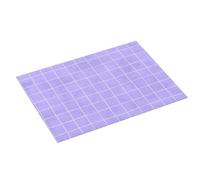 Grande tappetino scolapiatti per bancone della cucina, 45,7 x 61 cm, colore lilla, dipinto a mano, stampa a griglia, assorbente, in microfibra, tappetino antiscivolo con anello per appendere