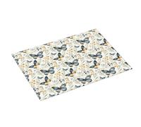 Grande tappetino scolapiatti per bancone della cucina, 45,7 x 61 cm, con stampa a farfalla, in microfibra, assorbente, tappetino antiscivolo con passante per appendere