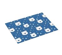 Grande tappetino scolapiatti per bancone della cucina, 45,7 x 61 cm, con stampa di fiocchi di neve, in microfibra, assorbente, tappetino antiscivolo per scolapiatti con anello per appendere