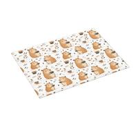 Grande tappetino scolapiatti per bancone della cucina, 45,7 x 61 cm, con stampa di porcellini d'India, in microfibra, assorbente, tappetino per scolapiatti per cucina, antiscivolo, con passante per