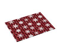 Grande tappetino scolapiatti per bancone della cucina, 45,7 x 61 cm, in microfibra, assorbente, motivo fiocchi di neve, tappetino natalizio per cucina, scolapiatti con anello per appendere