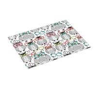 Grande tappetino scolapiatti per bancone della cucina, 45,7 x 61 cm, in microfibra assorbente, motivo gufo con occhiello, tappetino per scolapiatti da cucina, tappetino per scolapiatti con anello per