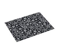 Grande tappetino scolapiatti per bancone della cucina, 45,7 x 61 cm, in microfibra assorbente, tappetino bianco a forma di stella, tappetino per scolapiatti con anello per appendere