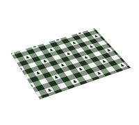 Grande tappetino scolapiatti per bancone della cucina, 45,7 x 61 cm, in microfibra assorbente, verde e bianco, tappetino per asciugare l'albero di Natale per cucina, scolapiatti con anello per