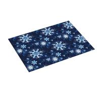 Grande tappetino scolapiatti per bancone della cucina, 45,7 x 61 cm, motivo con fiocchi di neve, assorbente, in microfibra, tappetino antiscivolo per scolapiatti con anello per appendere