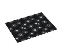 Grande tappetino scolapiatti per bancone della cucina, 45,7 x 61 cm, motivo ragnatela scura, assorbente, in microfibra, tappetino per scolapiatti da cucina, tappetino antiscivolo con passante per