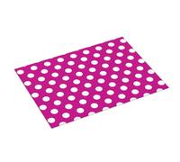 Grande tappetino scolapiatti per bancone della cucina, 45,7 x 61 cm, stampa a pois rosa acceso, tappetino assorbente in microfibra per bancone della cucina, tappetino antiscivolo con anello per