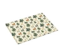 Grande tappetino scolapiatti per bancone della cucina, 45,7 x 61 cm, stampa albero di capra, tappetino assorbente in microfibra per scolapiatti da cucina, tappetino antiscivolo con anello per