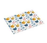 Grande tappetino scolapiatti per bancone della cucina, 45,7 x 61 cm, stampa con lumaca bianca, in microfibra, assorbente, tappetino antiscivolo per scolapiatti con anello per appendere