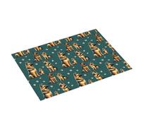 Grande tappetino scolapiatti per bancone della cucina, 45,7 x 61 cm, stampa famiglia di pastori tedeschi, tappetino assorbente in microfibra per bancone della cucina, tappetino antiscivolo con anello