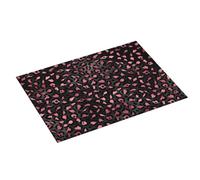 Grande tappetino scolapiatti per bancone della cucina, 45,7 x 61 cm, stampa leopardata nera rosa leopardata, tappetino assorbente in microfibra per bancone della cucina, tappetino antiscivolo con
