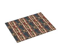 Grande tappetino scolapiatti per bancone della cucina, 45,7 x 61 cm, stampa patriottica americana, tappetino assorbente in microfibra per scolapiatti da cucina, tappetino antiscivolo con anello per